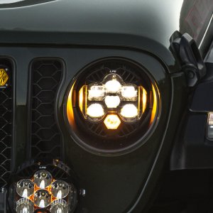 Jeep Wrangler Headlight Kit - Baja Designs - DOT LP6 - Clear - `18-`25